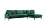 Atelier Del Sofa Papira Corner (L3+CHL) Sofá Esquinero Verde 283x180x90cm
